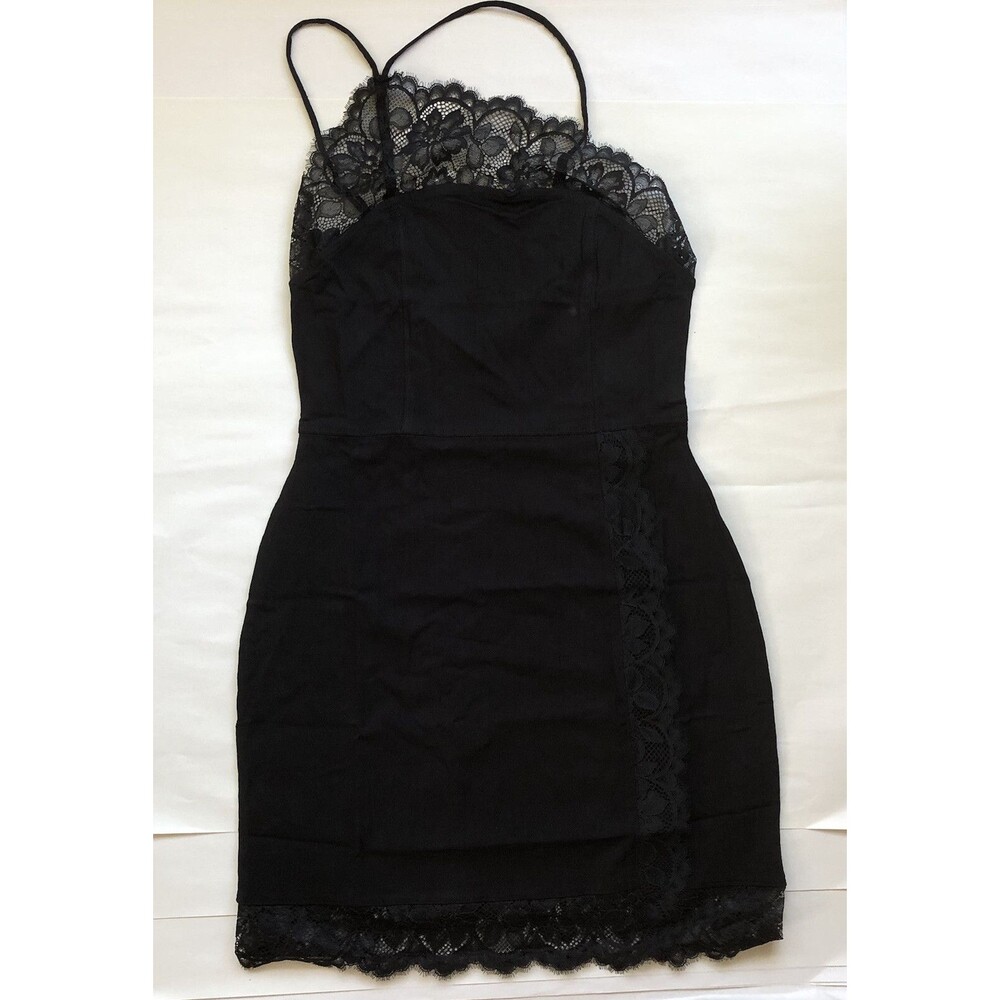Free People Intimately Premonitions Bodycon Black Size Medium